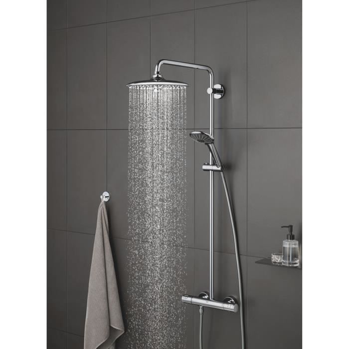 Douchette 3 jets - GROHE - Vitalio Joy 110 Massage - Chromé - Economie d'eau