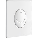 Plaque de commande Start - GROHE - Blanc alpin - 2 débits - Déclenchement pneumatique