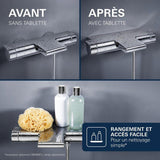 GROHE Mitigeur mural thermostatique bain/douche ˝ Grohtherm 2000 34174001 - Jet cascade - Limiteur de température - Economie d'eau