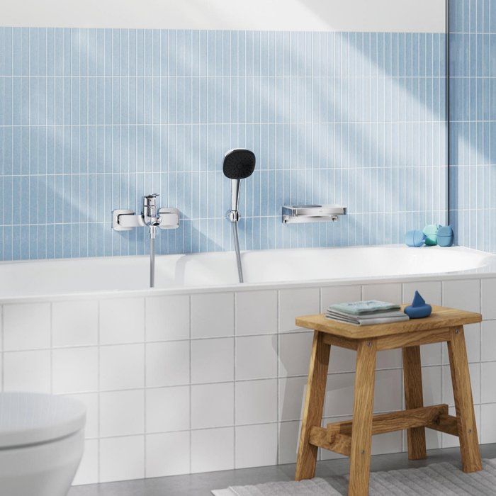 Mitigeur de bain / douche mural - GROHE DICE - Chrome
