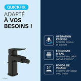 Mitigeur de bidet - GROHE DICE - Noir mat