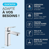Mitigeur de lavabo - GROHE DICE - Taille M - Vidage clic-clac - Chrome