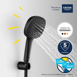 Ensemble de douche avec pommeau 2 jets, support et flexible - GROHE Vitalio Comfort 110 263992431 - Sélection facile -Economie d'eau