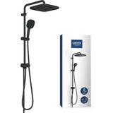 Colonne de douche avec inverseur manuel - Economie d'eau - GROHE Vitalio Comfort 250 - Noir Mat - 266982431