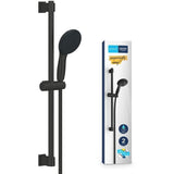 Ensemble de douche avec pommeau 2 jets, barre 60cm et flexible 1,75m - GROHE Vitalio Start 110 279482431 - Economie d'eau - Noir Mat