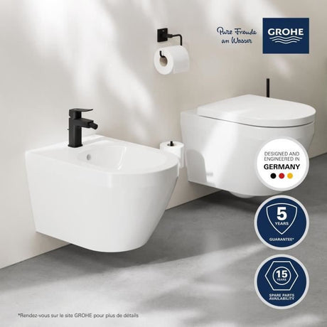 Bidet suspendu - GROHE Euro Ceramic - Porcelaine vitrifiée - Blanc