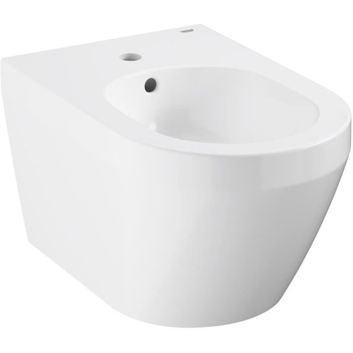 Bidet suspendu - GROHE Euro Ceramic - Porcelaine vitrifiée - Blanc