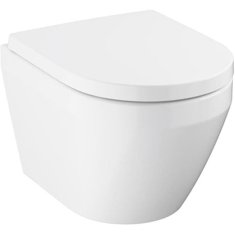 Ensemble WC suspendu compact - Sortie horizontale - Sans bride - GROHE Euro Ceramic Triple Vortex (102 486 SH00)