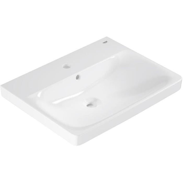 Lavabo suspendu - Porcelaine vitrifiée - Rectangulaire - GROHE Euro Ceramic - 60 cm - 21 cm - Blanc