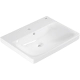 Lavabo suspendu - Porcelaine vitrifiée - Rectangulaire - GROHE Euro Ceramic - 60 cm - 21 cm - Blanc