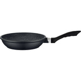 Batterie de cuisine - Tous feux dont induction - GSW - GOURMET GRANIT - Fonte d'aluminium massive - 7 pieces - Sans PFAS - Noir