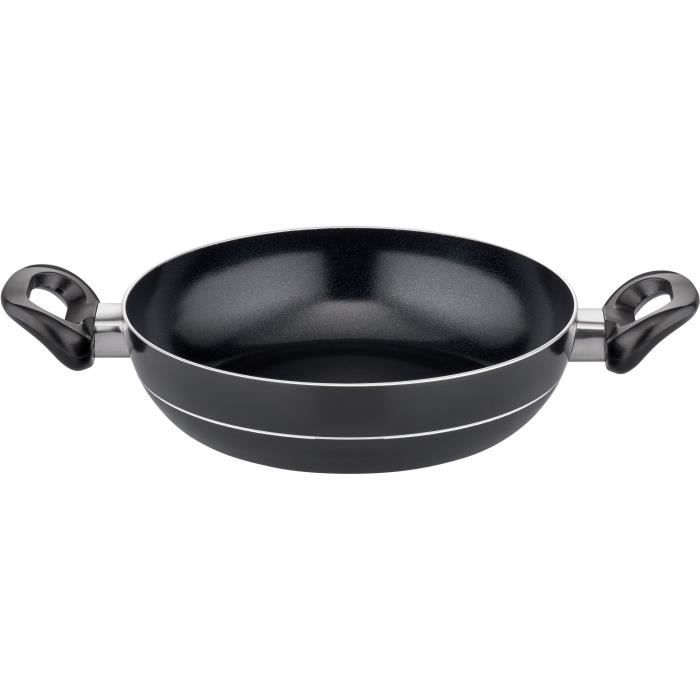 Batterie de cuisine - Induction - GSW - MILANO NERO - 15 pieces - Aluminium massif - Noir