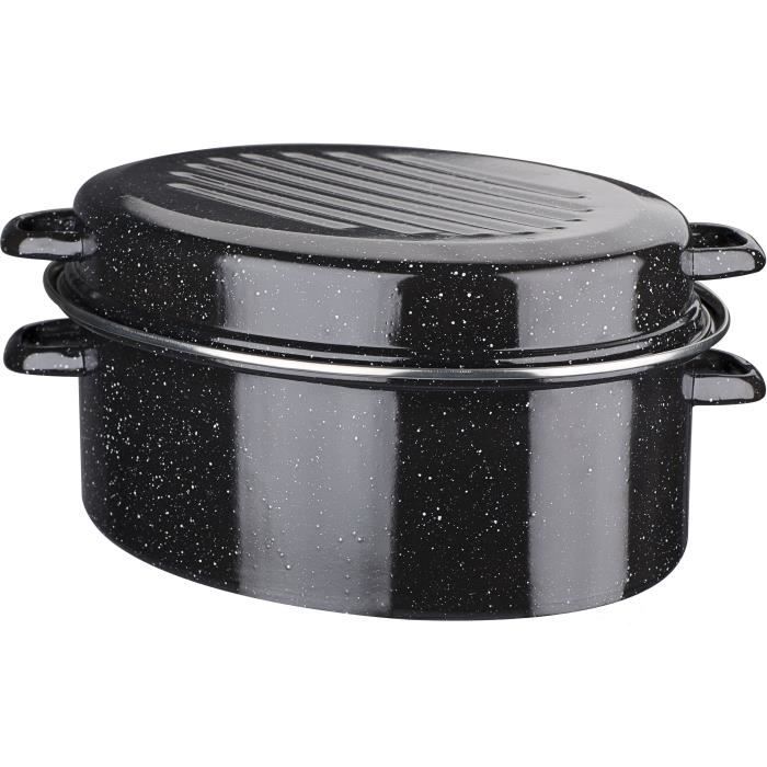 Cocotte acier émaillé - GSW - Daubiere Email - 32 cm - Ovale - Induction
