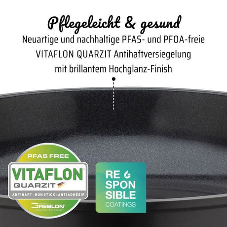 Poele fonte d'aluminium - GSW - NATURAL FIT - 28 cm - 100 % recyclée sans PFAS - Induction