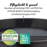 Poele fonte d'aluminium - GSW - NATURAL FIT - 28 cm - 100 % recyclée sans PFAS - Induction