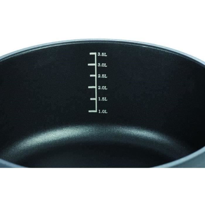 Faitout fonte d'aluminium - GSW - SILCOGUSS - 28 cm - Induction - Noir