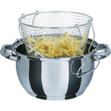 Friteuse - GSW - 488204 - Induction - 22 cm - Couvercle en verre - Acier inoxydable