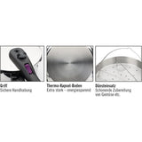 Autocuiseur - GSW - Rapide - 22 cm - 6 L - Induction - Acier inoxydable