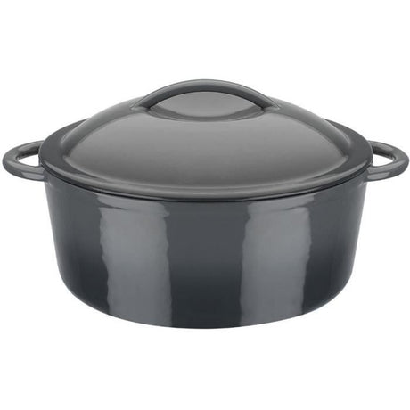 Marmite fonte massive - GSW - GREY SHADOW - 24 cm - Ronde - Induction - Gris