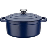 Marmite fonte massive - GSW - BLUE MAGIC - 24 cm - Ronde - Induction - Bleu