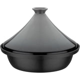 Tajine fonte massive - GSW - 30 x 22 cm - Couvercle céramique - Induction - Gris