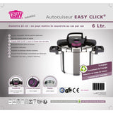 Autocuiseur - Induction - GSW - Easy Click - 6 L - Ř 22 cm - Acier massif 18/10