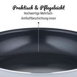 Poele professionnelle - GSW - PRO BASIC - 28 cm - Induction - Aluminium épais forgé - Qualité gastronomie