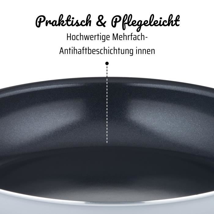 Poele professionnelle - GSW - PRO BASIC - 40 cm - Induction - Aluminium épais forgé - Qualité gastronomie