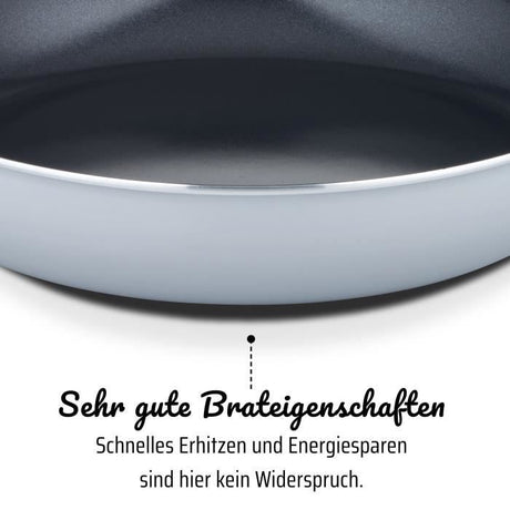Poele professionnelle - GSW - PRO BASIC - 40 cm - Induction - Aluminium épais forgé - Qualité gastronomie