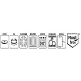 Traiteur - GSW - RIGO - 26 cm - 10 L - Induction - Acier inoxydable