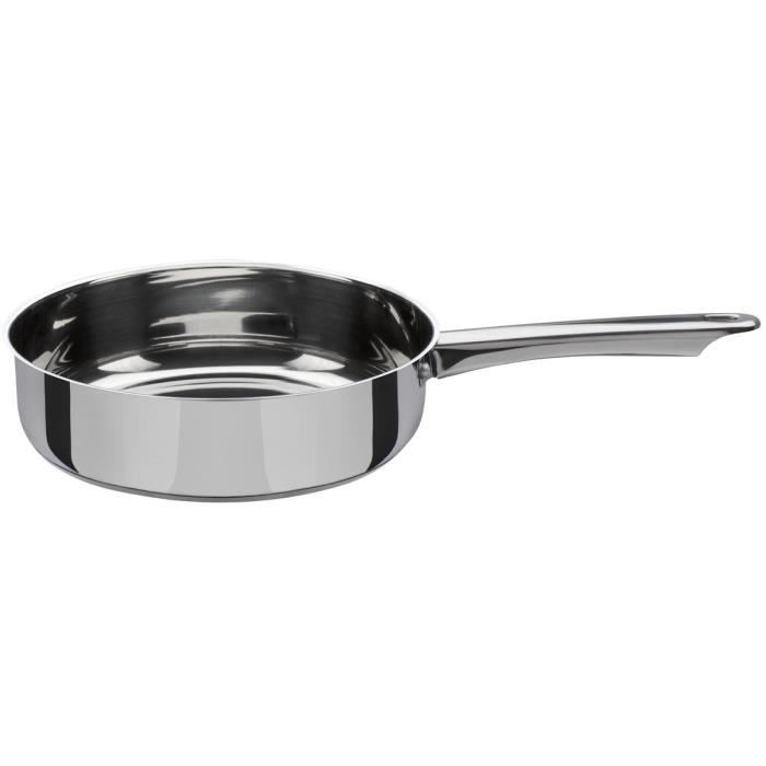 Batterie de cuisine 4 pcs - GSW - MONTREAL - 3 marmites et 1 poele - Induction - Acier inoxydable