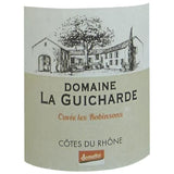 Domaine la Guicharde Cuvée Les Robinsons 2019 Côtes-du-Rhône - Vin rouge de la Vallée du Rhône - Bio