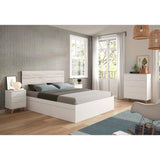 Commode SWEET  4 Tiroirs - Décor blanc - L 77.5 x P 40 x H 95cm
