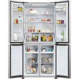 Réfrigérateur multi-portes - HAIER - HCR3818ENMM - Classe E - 467 L - 35 dB - 181,5 x 83,3 x 65 cm - Silver