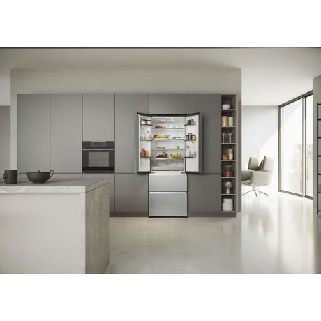Réfrigérateur Multi-Portes - HAIER - HFR5719ENMG - 446L - No Frost - 4 Portes - Silver