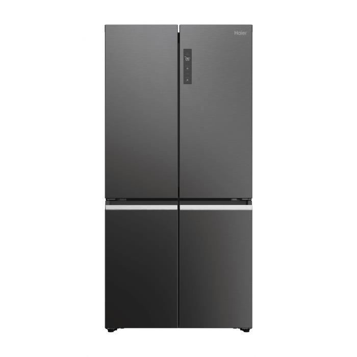Réfrigérateur multi-portes - HAIER - Cube 90 Series 5 RTG785NHD - Classe E - 642 L - 190,5 x 90,8 x 74,8 cm - Inox foncé