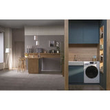 Lave-linge hublot HAIER HW90-B14636N-FR - 9 kg - Direct motion - 1400 trs/min - Classe A  - 16 programmes - Blanc