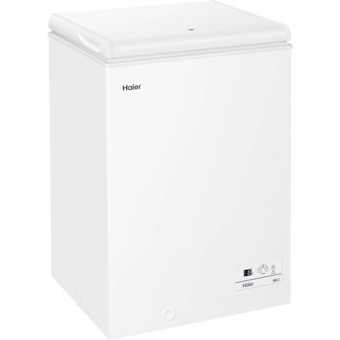 Congélateur Coffre - HAIER - Chest Série 3 HCE100E - Classe E - 84,5 x 54,5 x 49 cm - Blanc