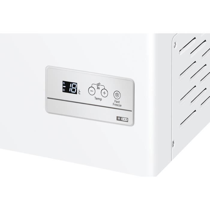 CONGELATEUR COFFRE - HAIER - HCE200EFR - 196 L - Classe E - 39 dB - Blanc