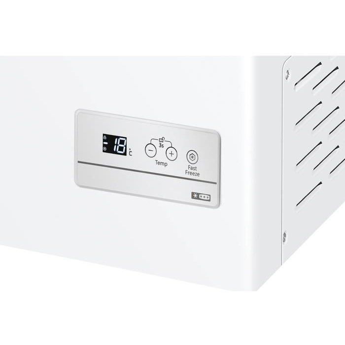 Congélateur coffre - HAIER HCE200EFR - 196 L - Classe E - 39 dB - Blanc