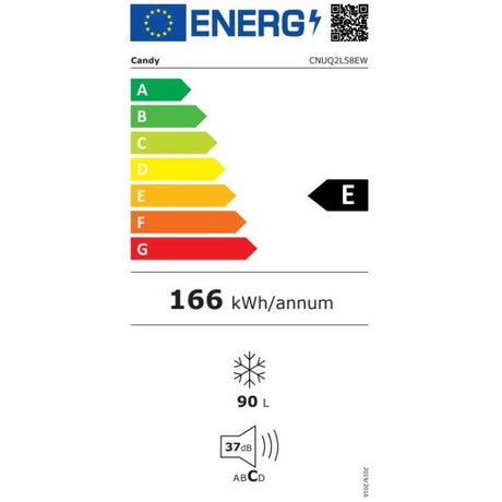 Congélateur CANDY CNUQ2L58EW - Low Frost - Classe E - 37 dB(A) - 90 L - Autonomie 12h