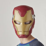 Masque électronique d'Iron Man a visiere mobile, avec effets lumineux, Pour enfnant pour se déguiser comme son héros préféré, Des 5