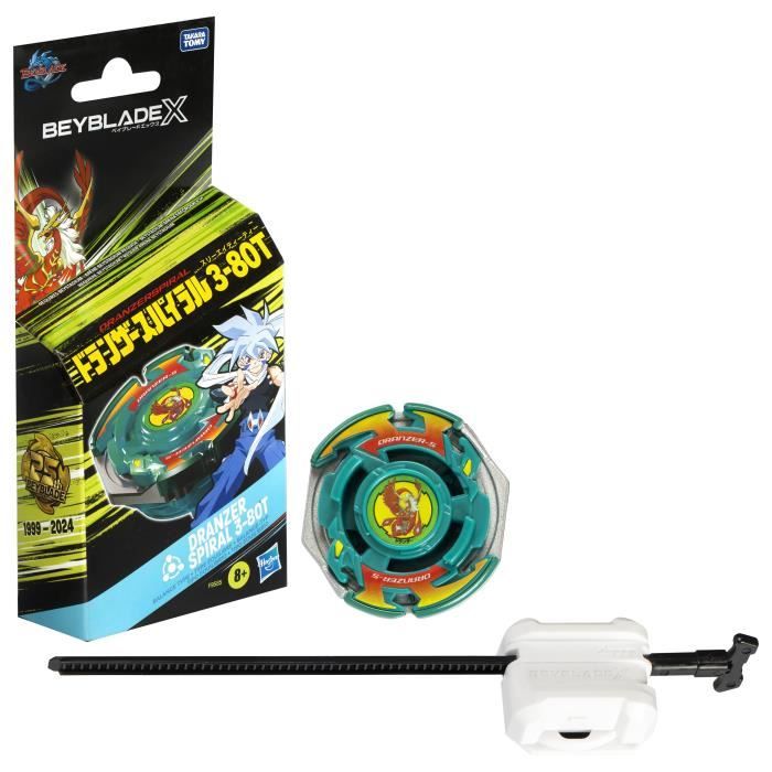 Beyblade X Dranzer Spiral 3-80T Anniversary X-Over Spinning Top and Launcher, Detachable Spinning Top, Toys for Kids Ages 8 and Up