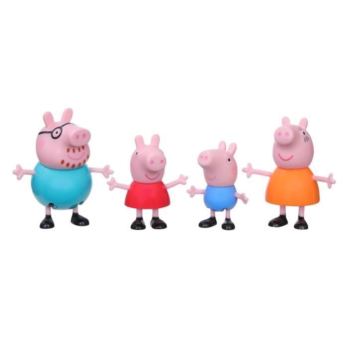 Peppa Pig Figures - Pack of 4 - Peppa, Mummy Pig, Daddy Pig and George - Ages 3 and up