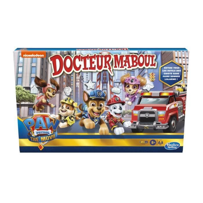 Docteur Maboul Pat' Patrouille Le Jeu - The Movie - jeu de plateau pour enfants - des 6 ans - jeu Nickelodeon Hasbro Gaming