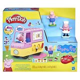Play-Doh Peppa et le camion de glaces, figurines Peppa et George, 5 pots de pâte a modeler, des 3 ans