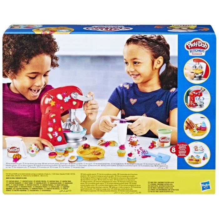 Play-Doh Robot pâtissier, jouet de pâte a modeler avec accessoires de cuisine factices, Kitchen Creations, Des 3 ans