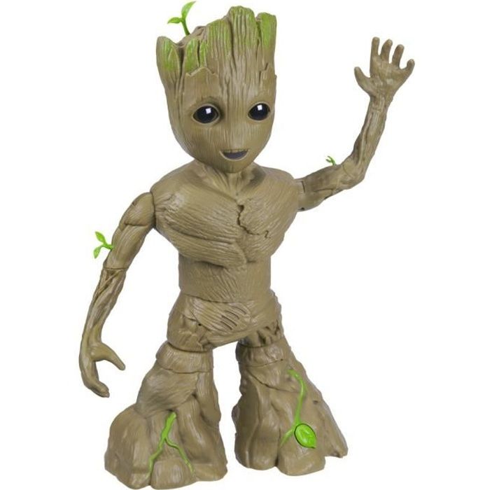 Interactive Groot Figure - HASBRO - I Am Groot Groove 'N Grow Groot - Grows and Dances - Multicolor