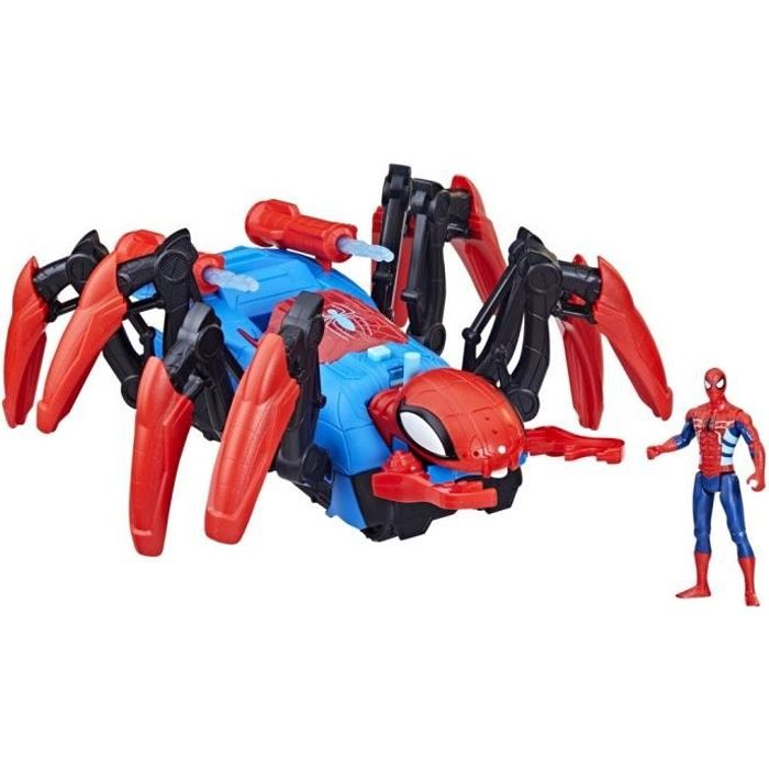 Spider-Man Action Figure Spider-Man Battle Vehicle - Launches Water and Projectiles - Ages 4 and Up - HASBRO, Marvel