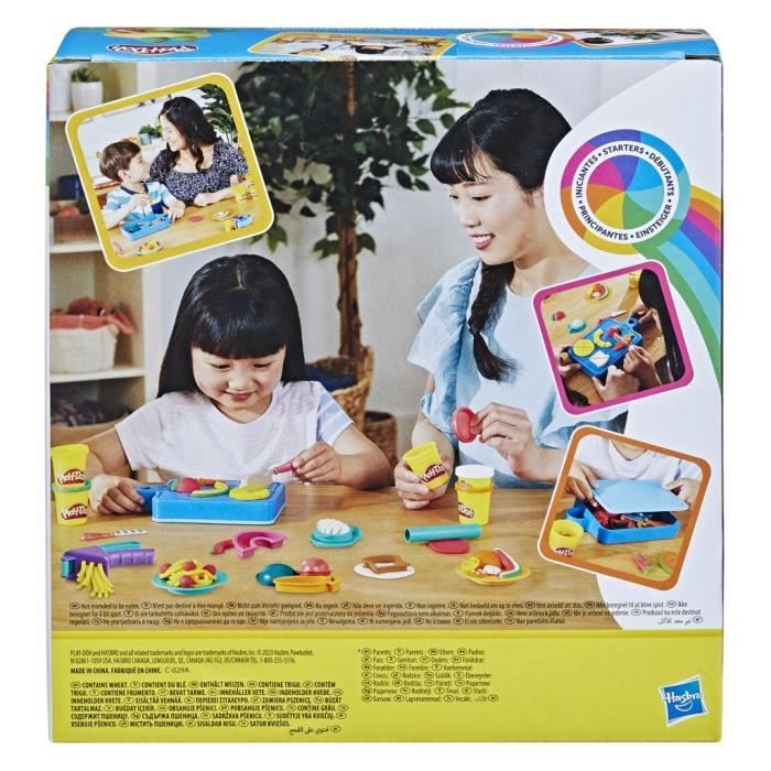 PLAY-DOH Kit du petit chef cuisinier, pâte a modeler, 14 accessoires de cuisine, jouets préscolaires, Playdoh Kitchens